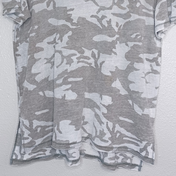 We The Free Camo Print Sz S Cotton Blend Oversized Boho Top - Picture 5 of 12